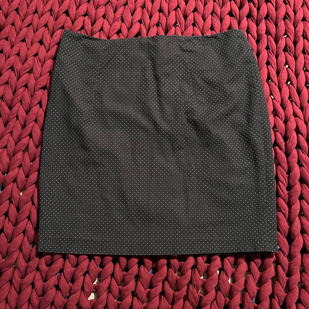 Cynthia Rowley navy & white Swiss dot mini skirt
